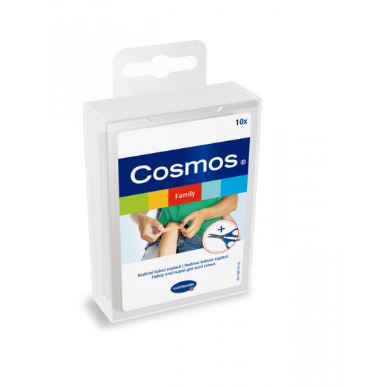 Cosmos family  набор пластырей для всей семьи 10 шт. с ножницами