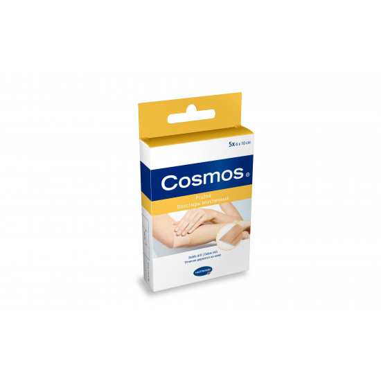 Пластырь эластичный COSMOS textil elastic (цвета кожи) 5 шт, 6х10 см